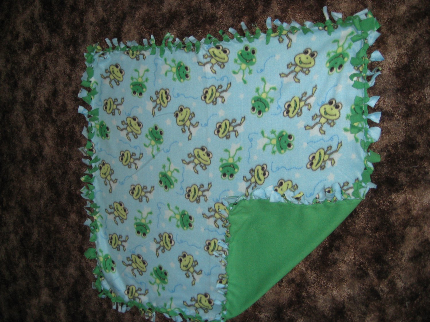 frog plush blanket