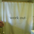 Bath Shower Curtain work out reminder motivate do it inspire