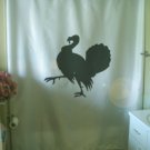 Bath Shower Curtain turkey thanksgiving christmas dinner