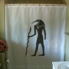Bath Shower Curtain Thoth ancient Egypt god ibis head baboon