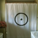 Bath Shower Curtain sun symbol solar sign circle dot center