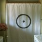 Bath Shower Curtain sun symbol solar sign circle dot center