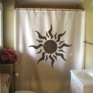 Bath Shower Curtain sun solar swirl ray shine light halo