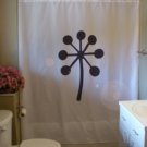 Bath Shower Curtain stem seed burst flower plant life nature