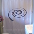 Bath Shower Curtain spiral galaxy swirl vortex spin space