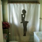 Bath Shower Curtain sexy starlet classic actress pose dress