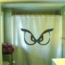 Bath Shower Curtain scary monster eyes look at see you naked