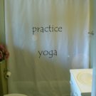 Bath Shower Curtain practice yoga inspire motivate practise