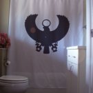 Bath Shower Curtain osiris ankh disc ancient Egypt Egyptian