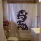 Bath Shower Curtain oriental dragon serpent fire claw China