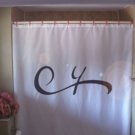 Bath Shower Curtain old Russian ruble symbol rouble money