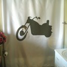 Bath Shower Curtain motor bike hog motorcycle easy rider