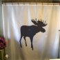Bath Shower Curtain moose large deer antler elk palmate