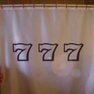 Bath Shower Curtain lucky seven triple slot machine 7 casino