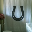 Bath Shower Curtain lucky horse shoe good luck talisman