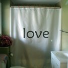 Bath Shower Curtain love inspire positive thinking motivate