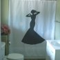 Bath Shower Curtain lady elegant gown bride dress girl class