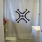 Bath Shower Curtain Labaru ancient symbol Cantabrum flag