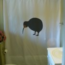 Bath Shower Curtain kiwi bird New Zealand flightless emblem