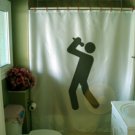 Bath Shower Curtain karaoke ok to sing in the bath freedom