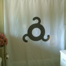 Bath Shower Curtain Ingushetia triskele flag symbol 3 triple