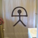 Bath Shower Curtain indalo god totem magic symbol Spain cave