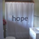 Bath Shower Curtain hope inspire motivate affirm positive