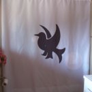 Bath Shower Curtain heraldry bird shield coat of arms wing