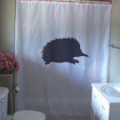 Bath Shower Curtain hedgehog spiny mammal small pet spine