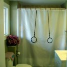 Bath Shower Curtain gymnastic hoop ring hang chain gymnast