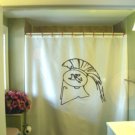 Bath Shower Curtain greek helmet crest ancient Sparta Greece