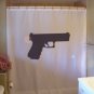 Bath Shower Curtain gun pistol hand austria polymer security conceal elite weapon