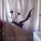 Bath Shower Curtain Giant Deer Lascaux Megaloceros cave wall