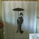 Bath Shower Curtain geisha umbrella Japan Japanese lady girl