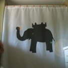 Bath Shower Curtain elephant and castle pub name inn coach