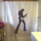 Bath Shower Curtain electric guitar rock star rocker music