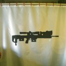 Bath Shower Curtain DSR-1 compact rifle German sniper bolt