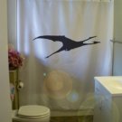 Bath Shower Curtain dragon flight fantasy mythical creature