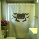 Bath Shower Curtain crab angry mean crustacean shell claw