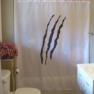 Bath Shower Curtain claw tear slash attack nails cut slasher