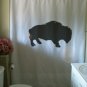 Bath Shower Curtain buffalo american bison prairie plains