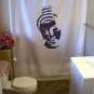 Bath Shower Curtain buddha head bust buddhism buddhist way