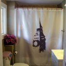 Bath Shower Curtain Big Ben clock tower London England chime