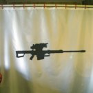 Bath Shower Curtain Barrett M82 gun rifle weapon military