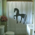 Bath Shower Curtain ancient greek horse greece legend statue
