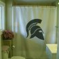 Bath Shower Curtain ancient greek helmet profile Sparta army