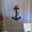 Bath Shower Curtain anchor rope cable ship ocean sea sailing