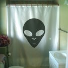Bath Shower Curtain alien face extra terrestrial not alone