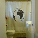 Bath Shower Curtain African Earth one love our world globe