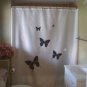 Bath Shower Curtain 5 butterflies flutter by five sky heaven